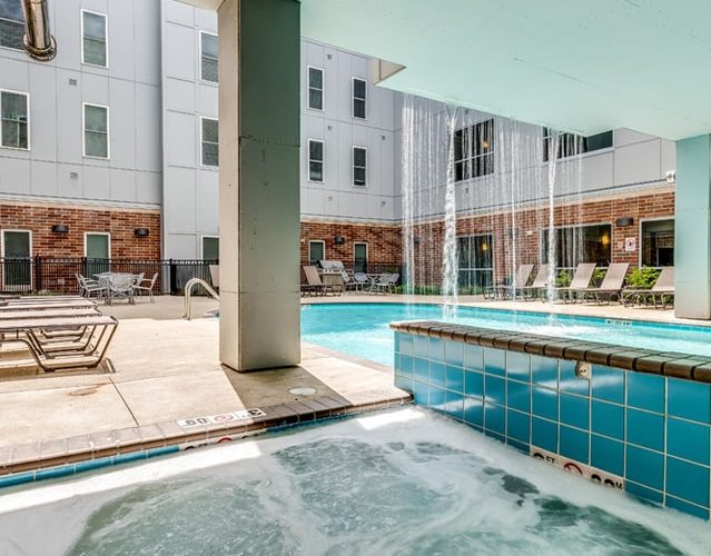 Off Campus Housing Near Ball State University- luxurious pool experience is viewed