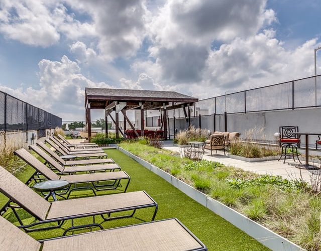 amenities at Village promenade include a roof top deck